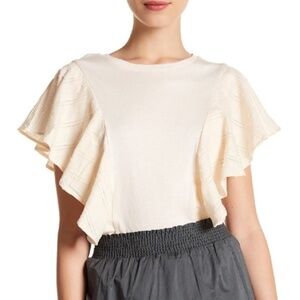 14th & Union Woven Mix Cascade Tee
